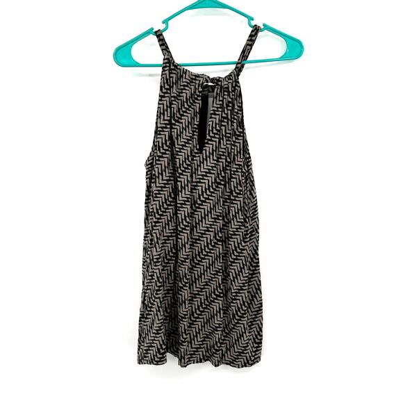 Banana Republic Size Small Sleeveless Blouse Tank Top Shirt Brown Tan Adjustable - Picture 2 of 5